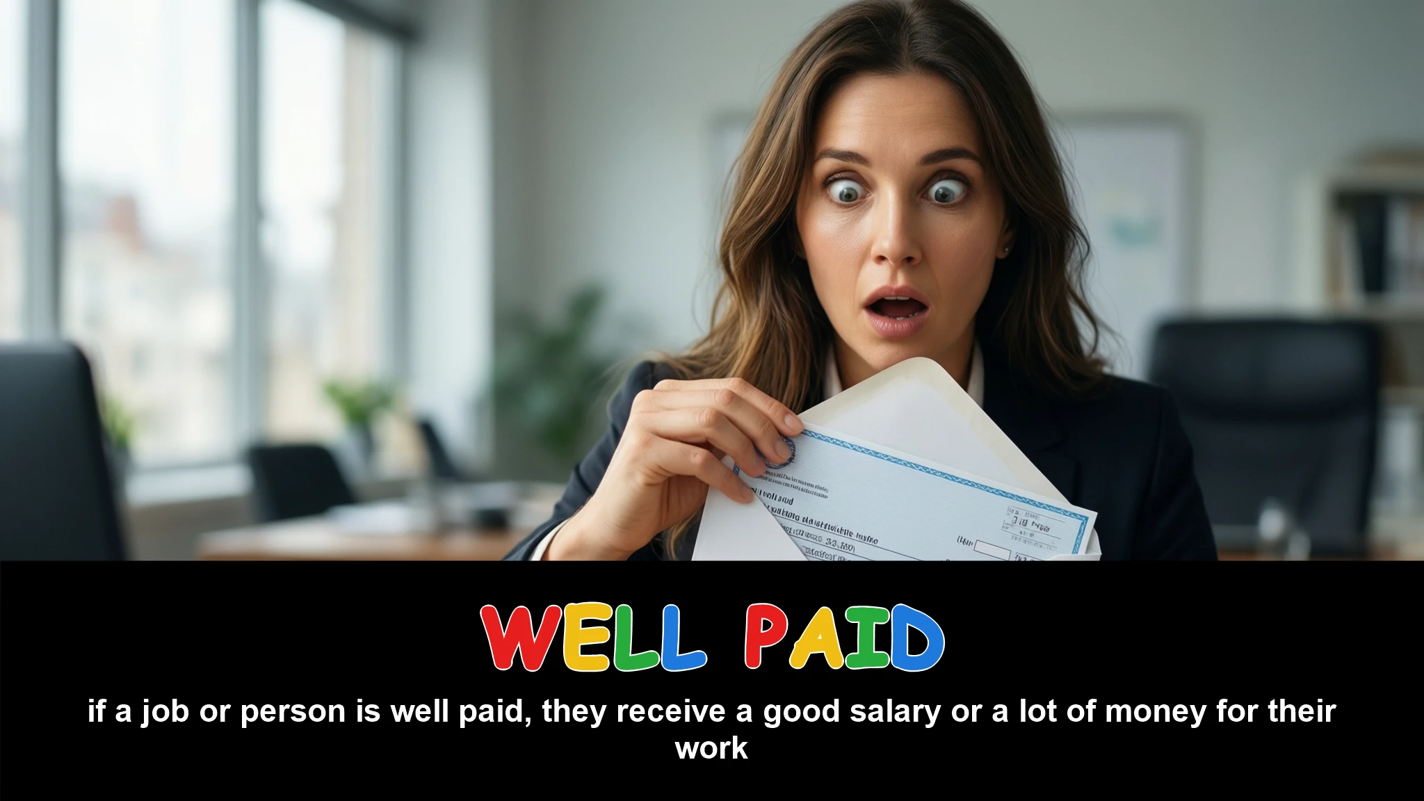 English Illustration for well paid